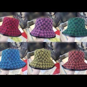 Unisex Logo Print Bucket Hat